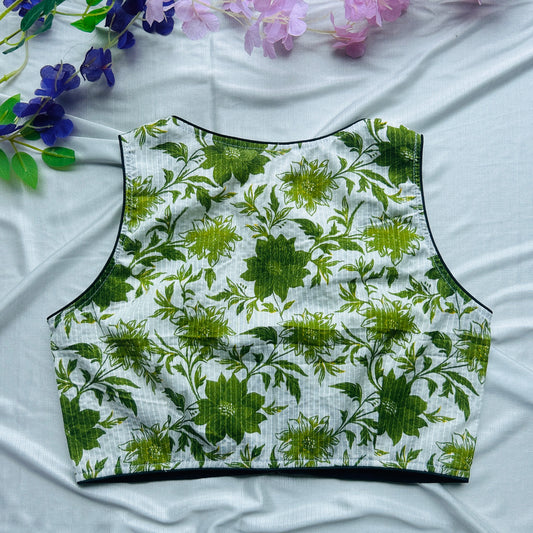 Ajrakh Printed Cotton Blouse
