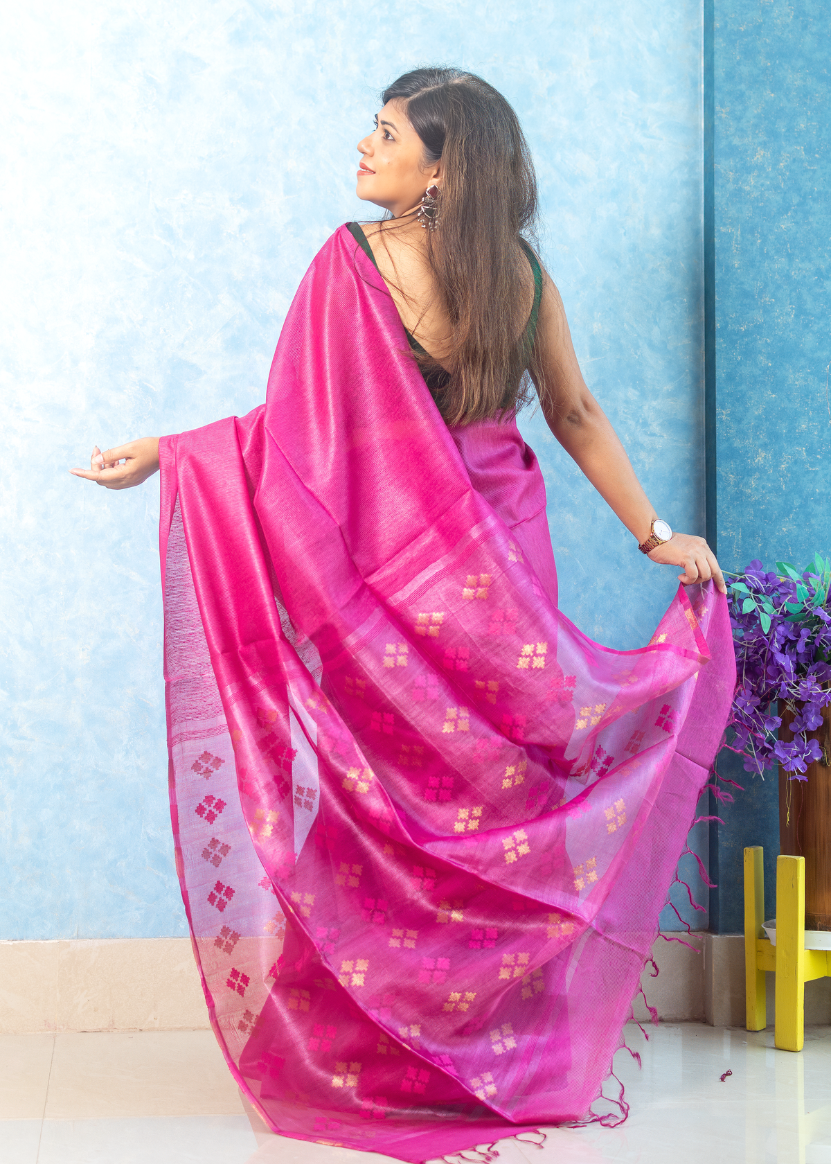 Magenta Noel Silk — view 3