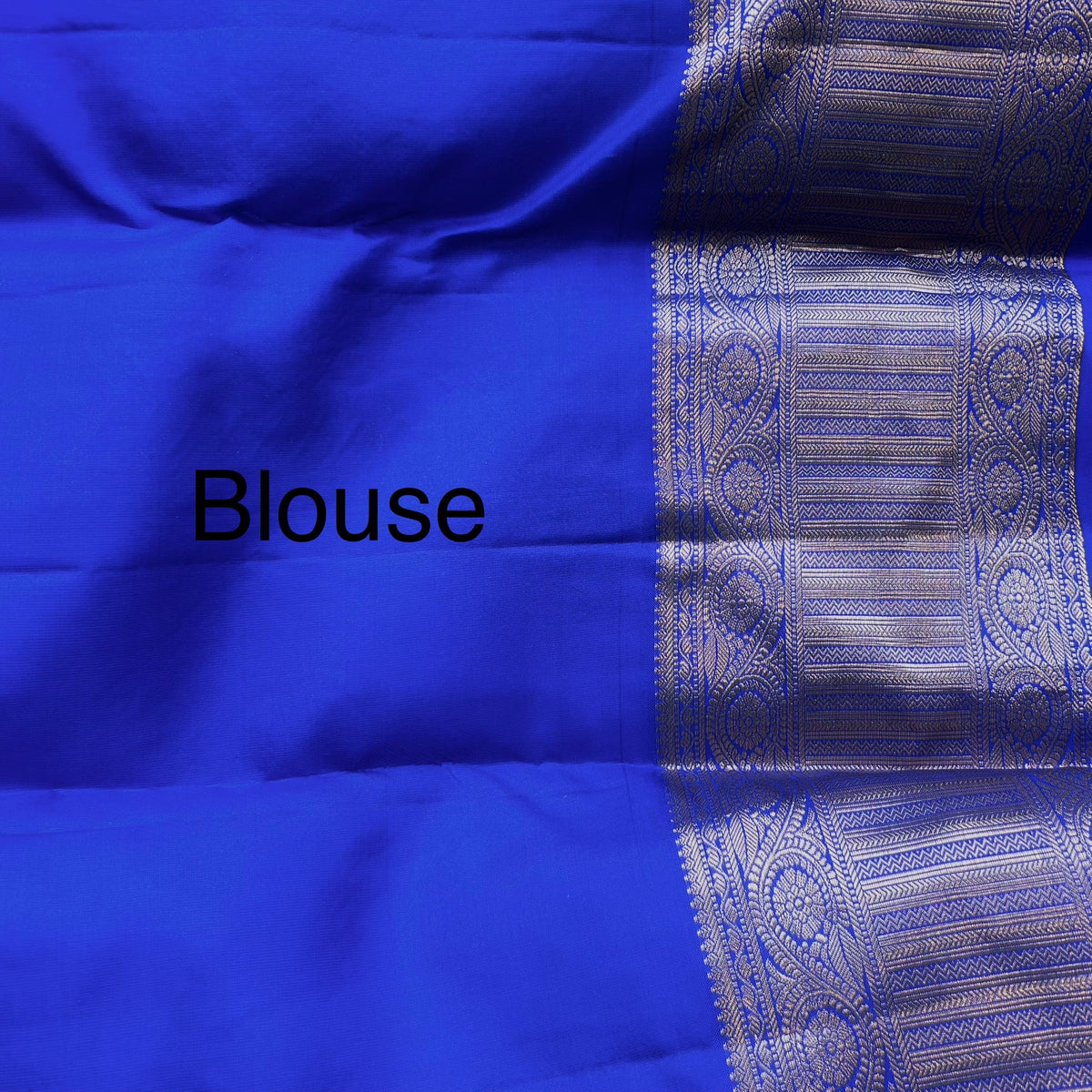 Lime Green Kanchipuram Silk Sari — view 7