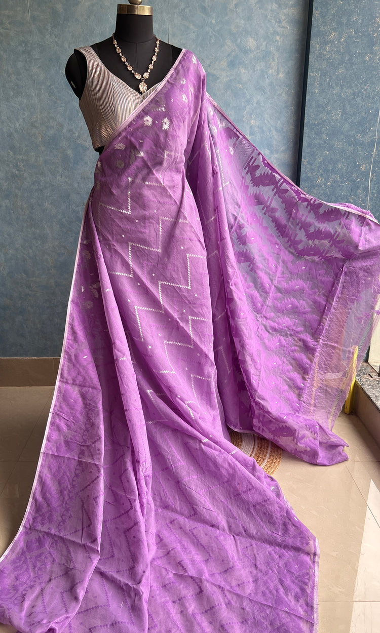 Purple Soft Dhakai Jamdani