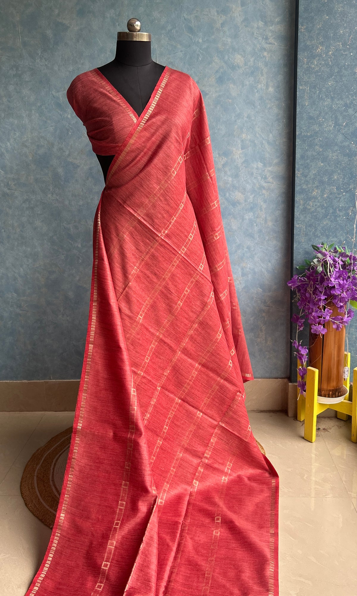 Rusty Red SICO Sari — view 2