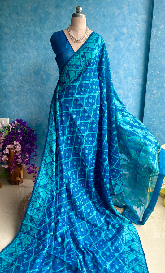 Peacock Soft Dhakai Jamdani