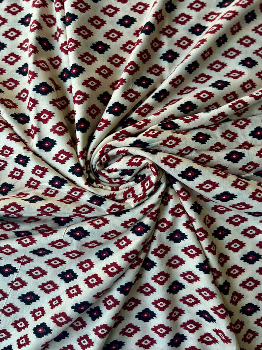 Ikkat Printed Cotton Fabric