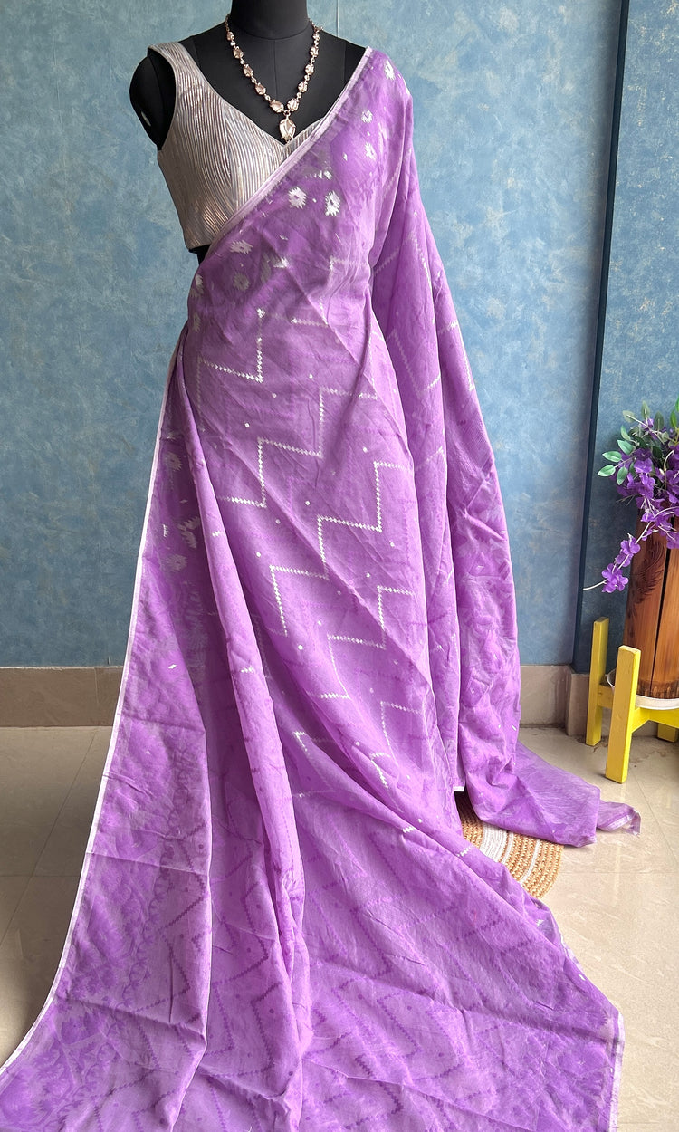 Purple Soft Dhakai Jamdani