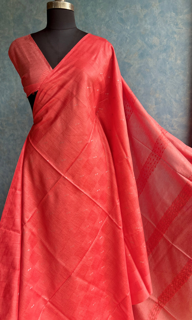 Tomato Red SICO Sari