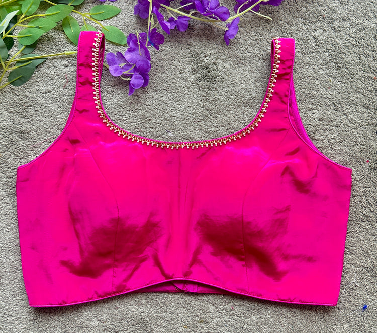 Pink Handwork Designer Blouse