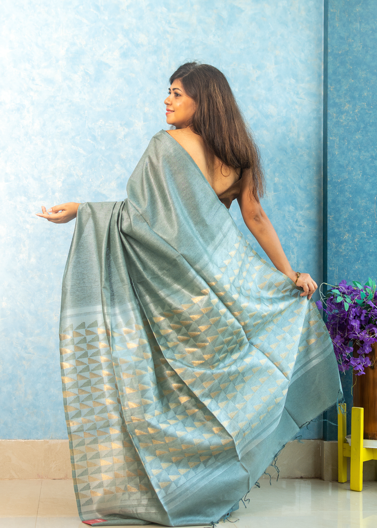 Sage Grey Noel Silk