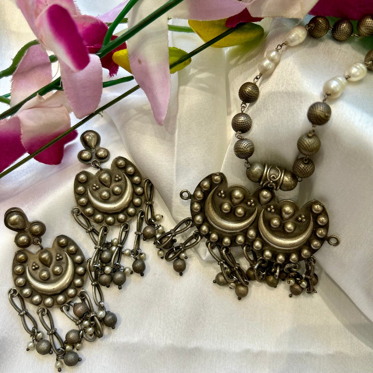 Silver Necklace set