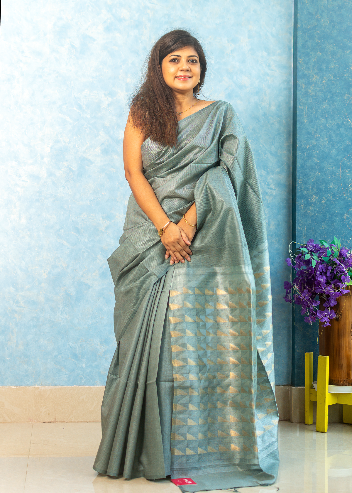 Sage Grey Noel Silk