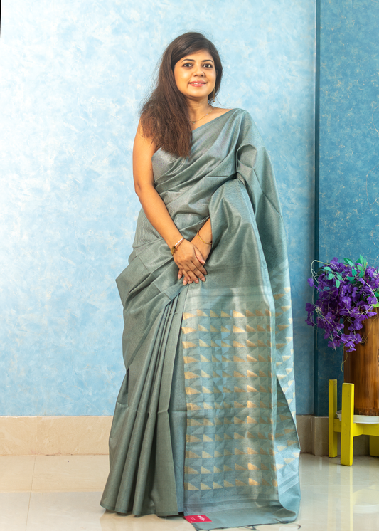 Sage Grey Noel Silk