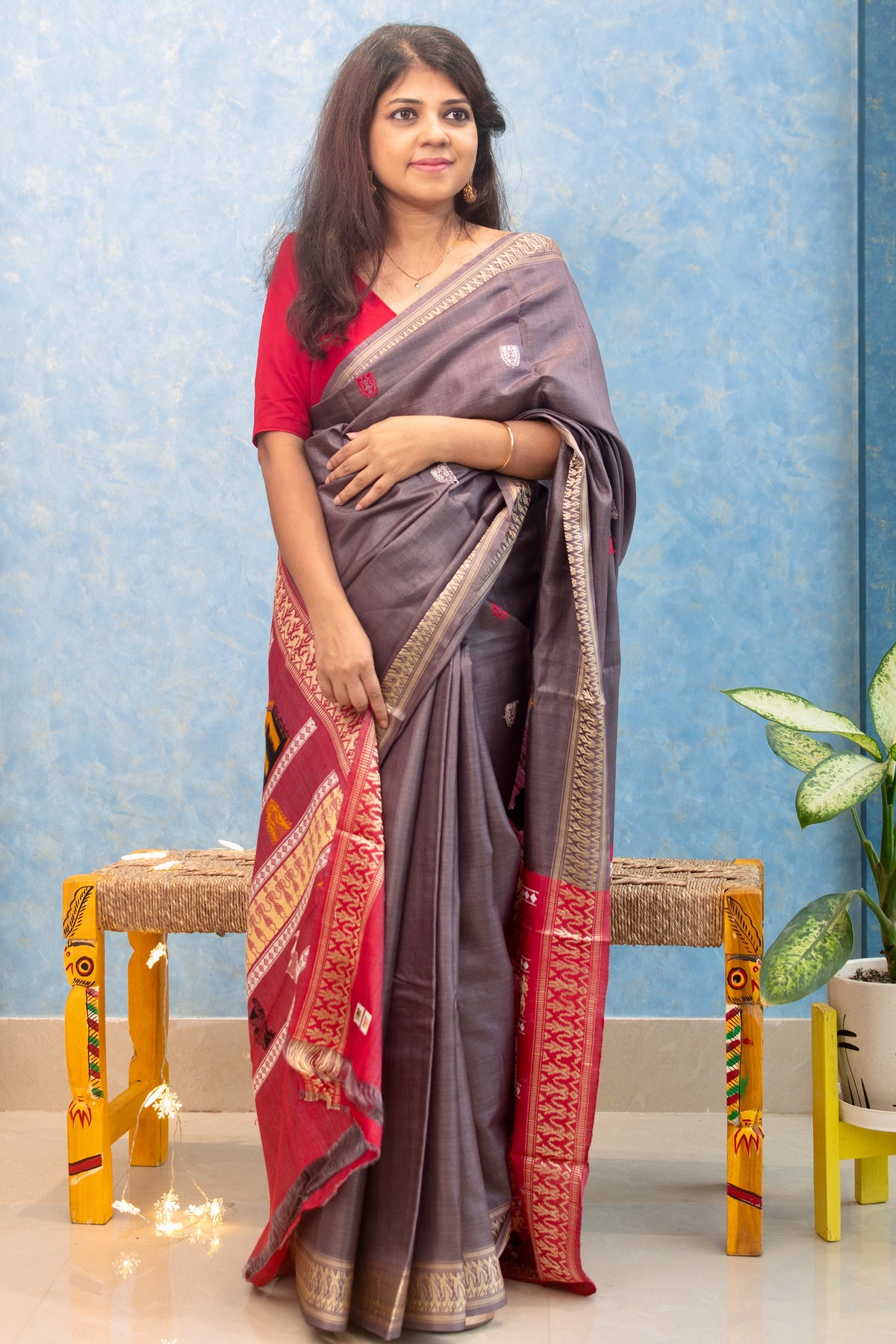 Graphite Dolabedi Pure Tusser Silk — view 4