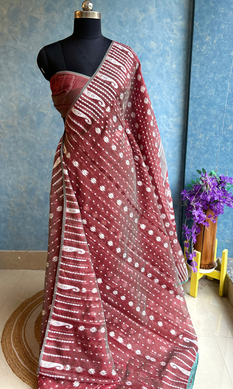 Cinnamon Dhakai Jamdani