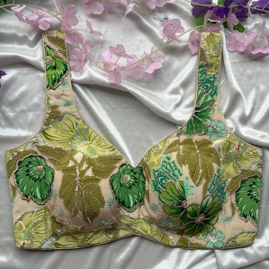 Pista Floral Designer Blouse