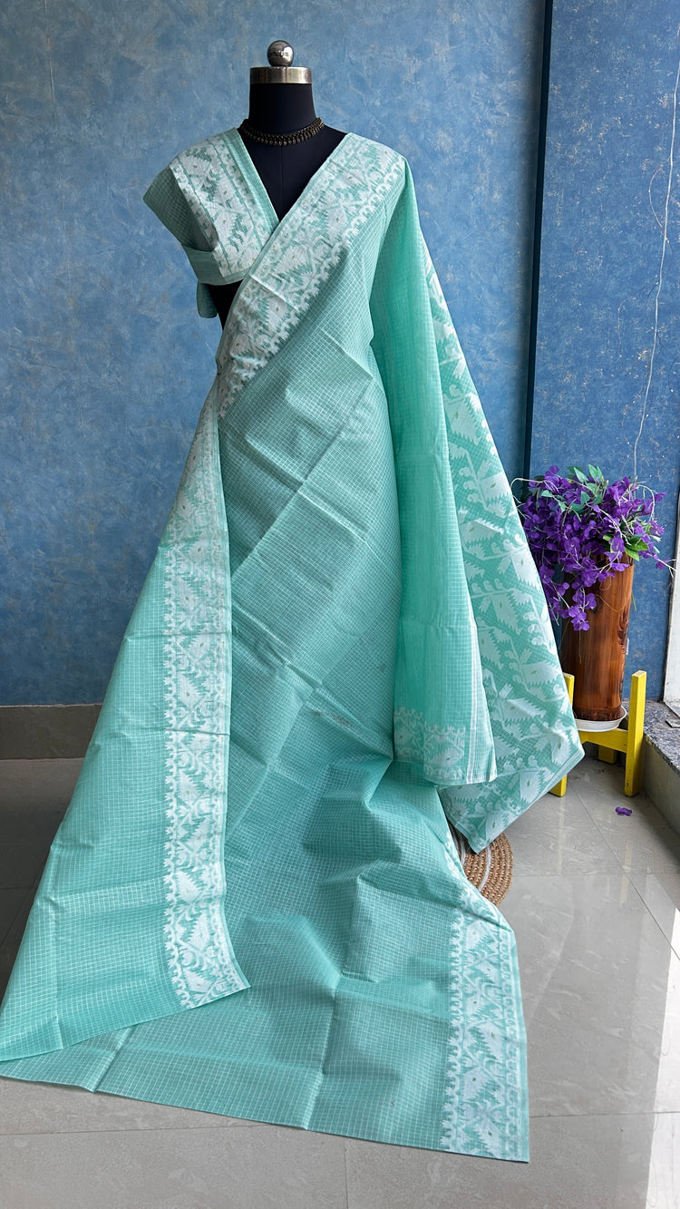 Mint Green Traditional Jamdani