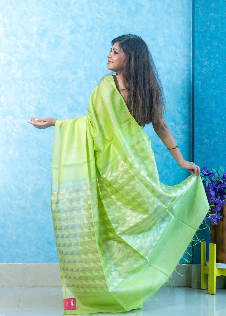 Parrot Green Noel Silk