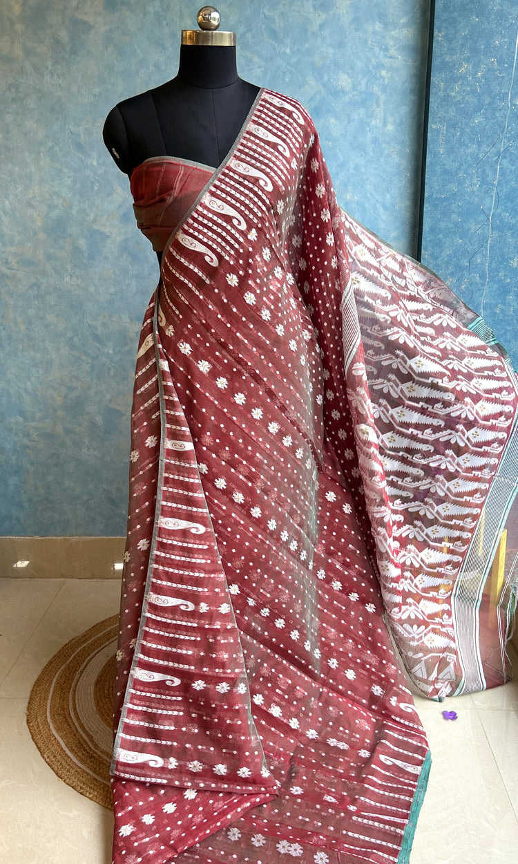 Cinnamon Dhakai Jamdani
