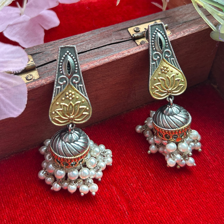 The Kamal Kunj Pearl Jhumka