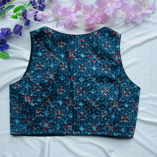 Ajrakh Printed Cotton Blouse