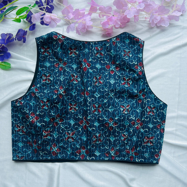 Ajrakh Printed Cotton Blouse