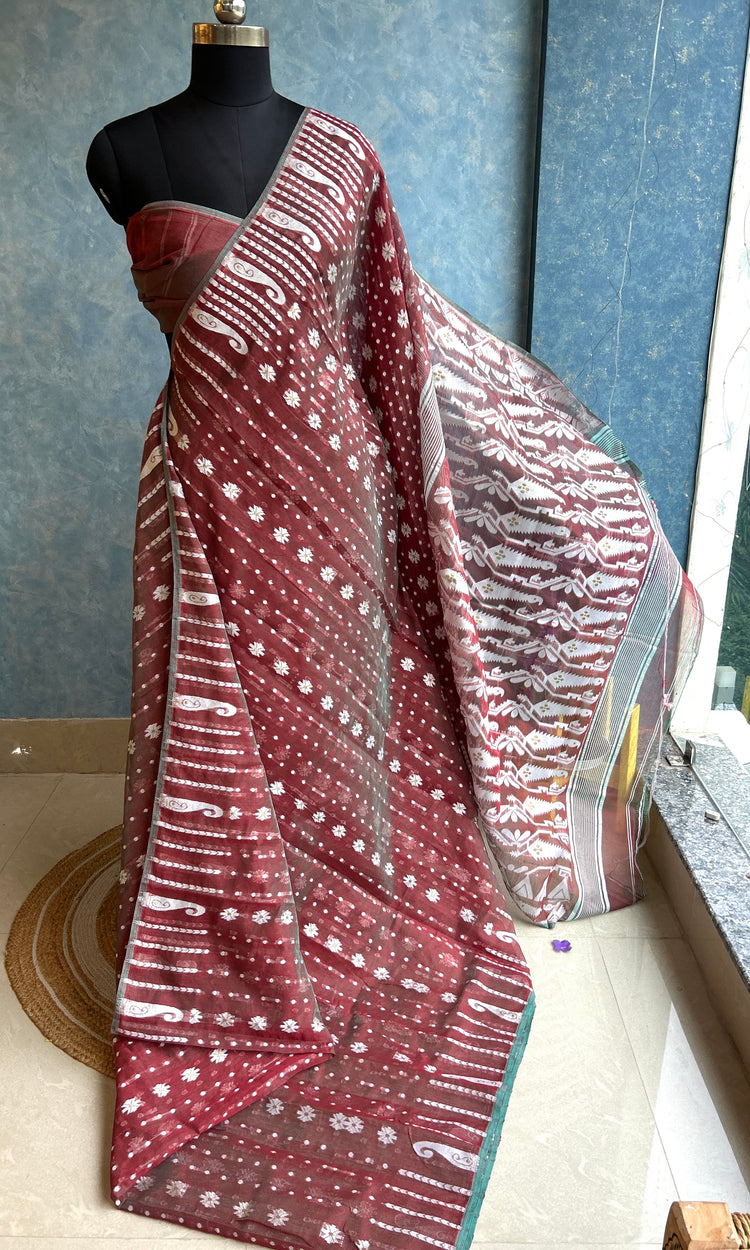 Cinnamon Dhakai Jamdani