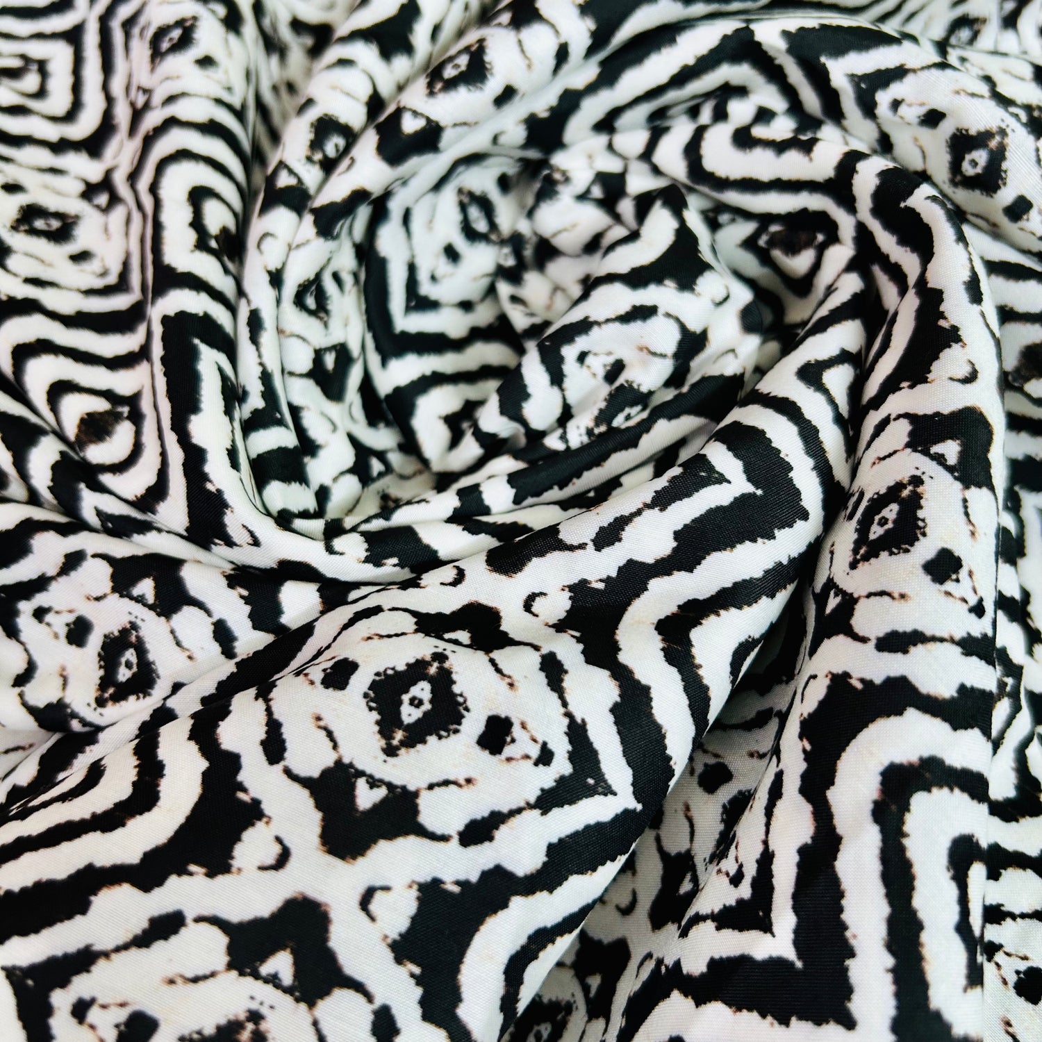 Black and white Digital print on Muslin Fabric — view 3