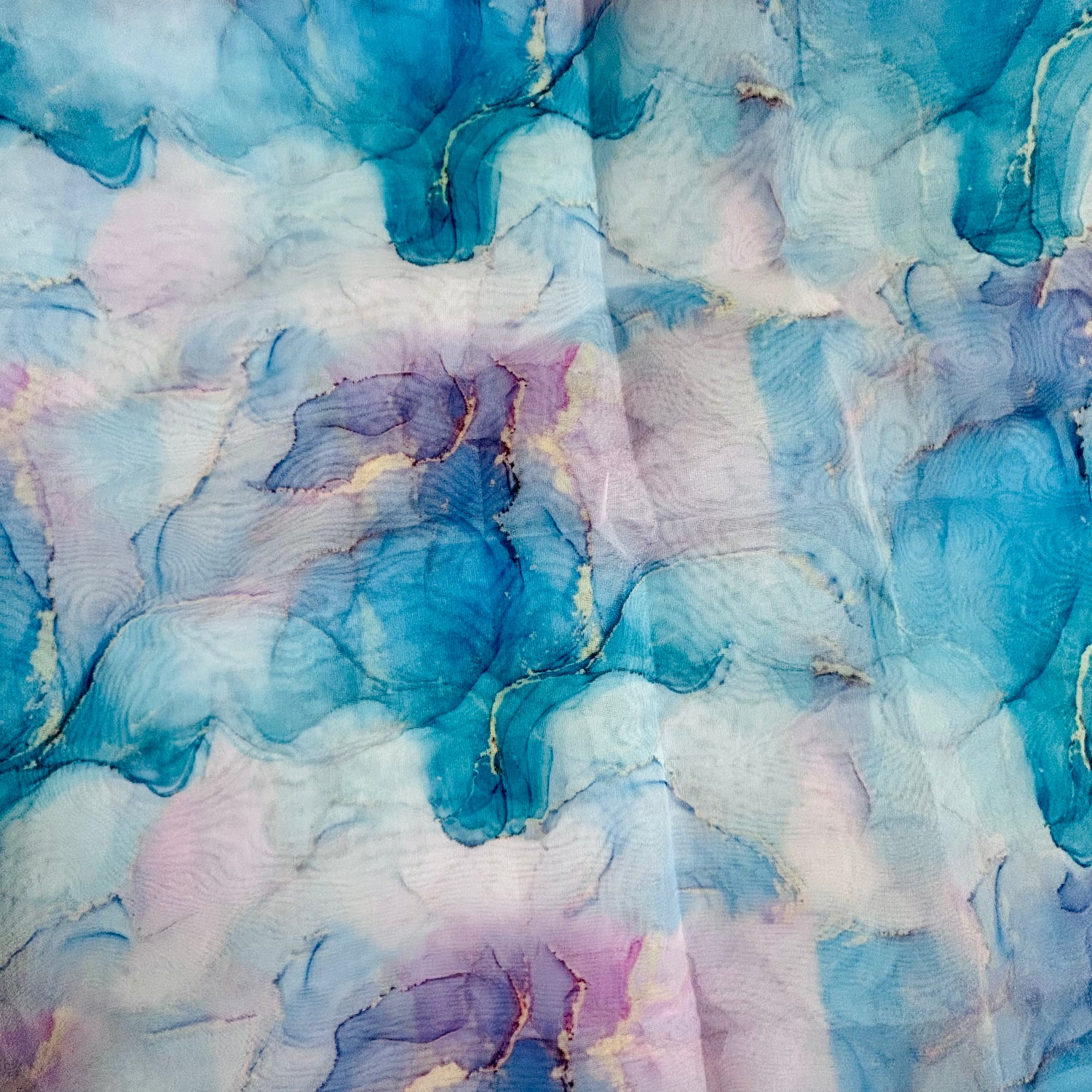 Marble Digital Print on Organza Fabrics — view 4