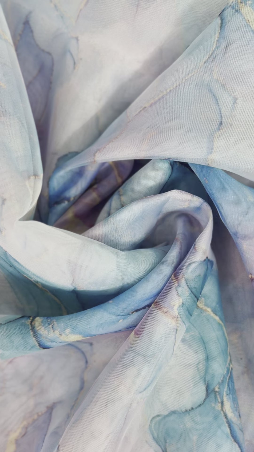 Marble Digital Print on Organza Fabrics — view 5