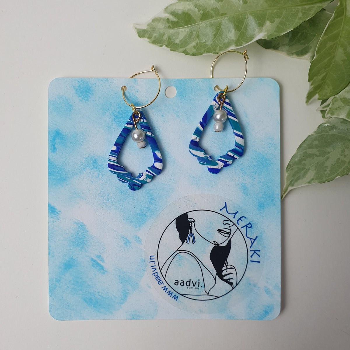 Amelia - Clay  Hoop Earrings.