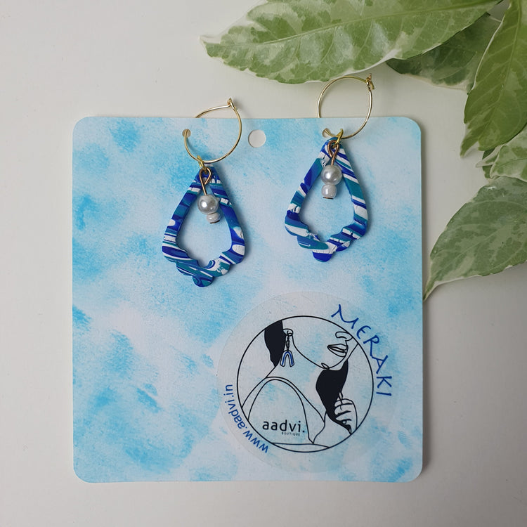 Amelia - Clay  Hoop Earrings.