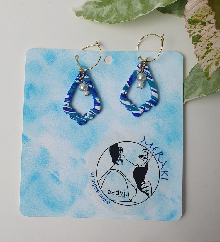 Amelia - Clay  Hoop Earrings.