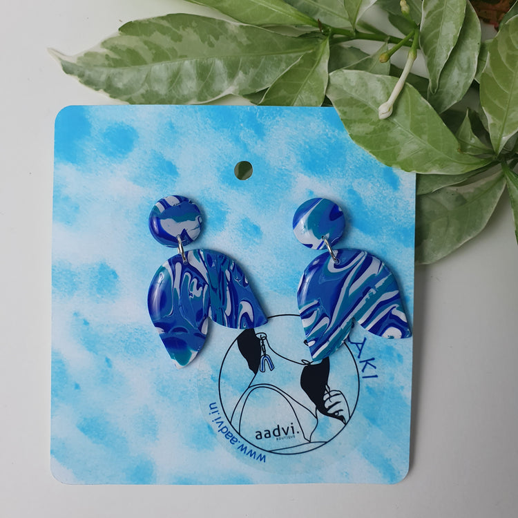 Tulip - Clay And Resin Earrings.