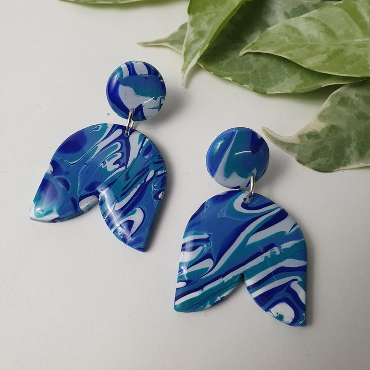 Tulip - Clay And Resin Earrings.
