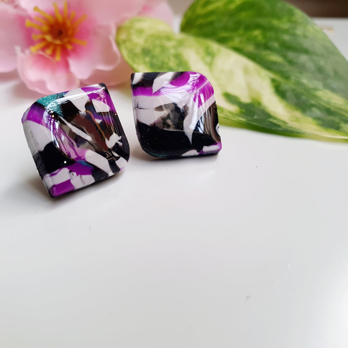 Ryuu - Clay And Resin Studs. — view 2