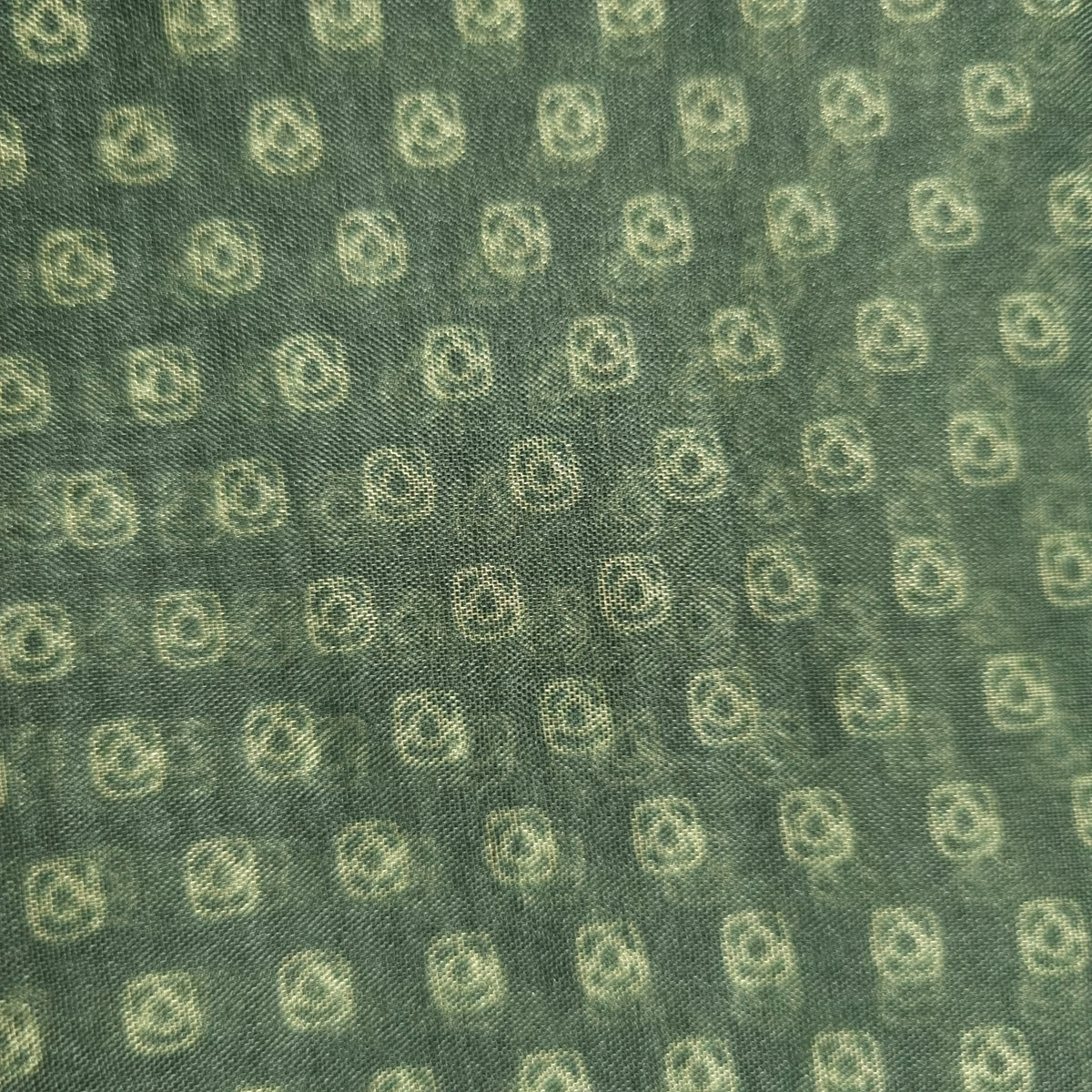 Hunter Green Printed Organza Fabrics — view 3