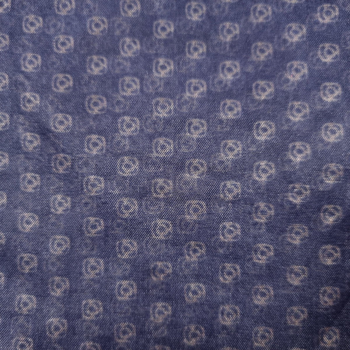 Spruce Blue Printed Organza Fabrics — view 4