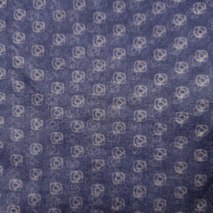 Spruce Blue Printed Organza Fabrics