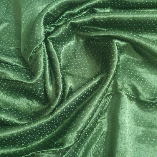 Seaweed Green Mashru Silk Fabric