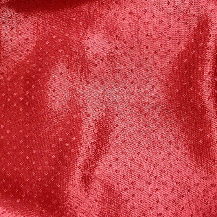 Auburn Red Color Mashru Silk Fabric