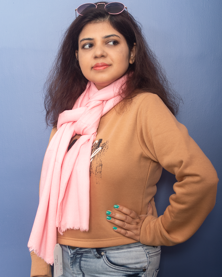 Lemonade Pink Pure Pashmina Stole