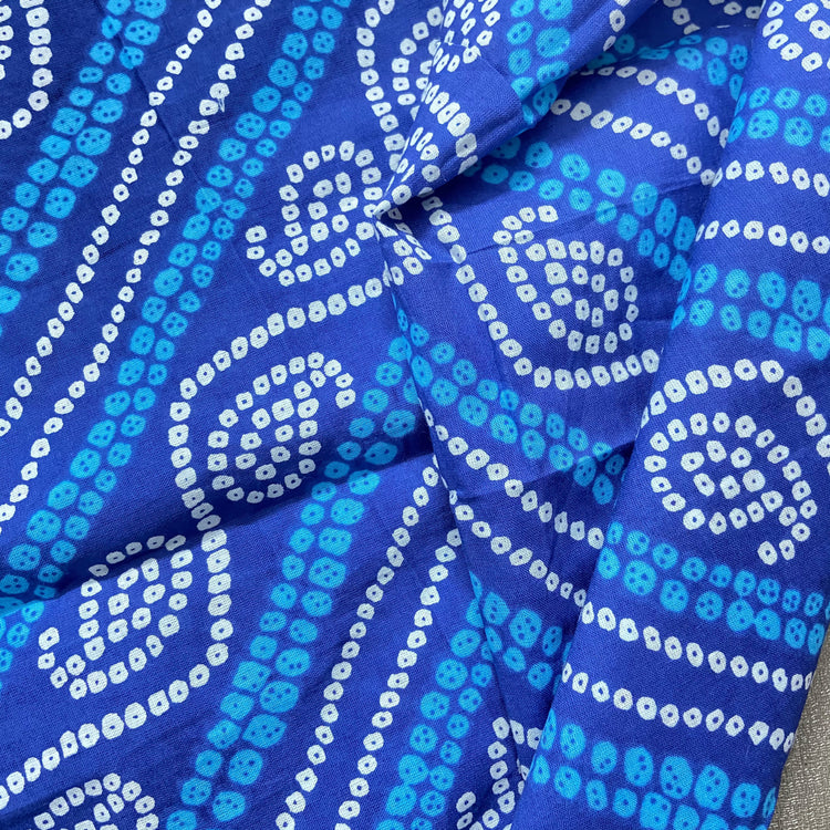 Cotton Bandhni Printed Fabric