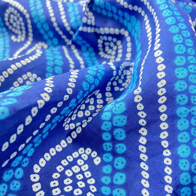 Cotton Bandhni Printed Fabric