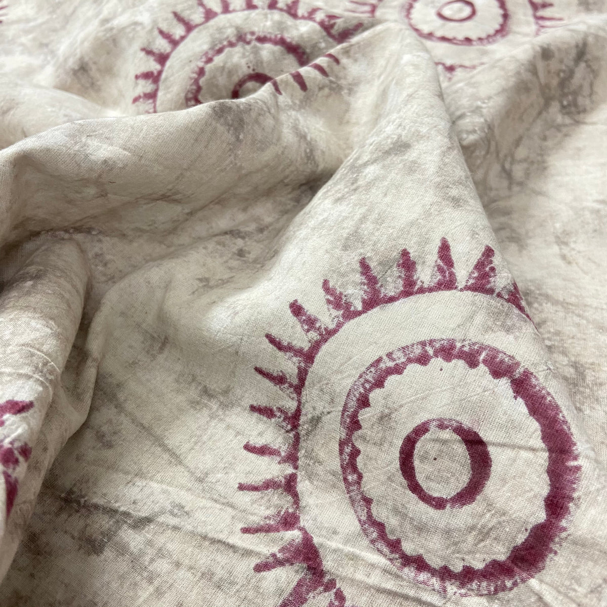Dabu Hand Block Print on Pure Cotton Fabric — view 3