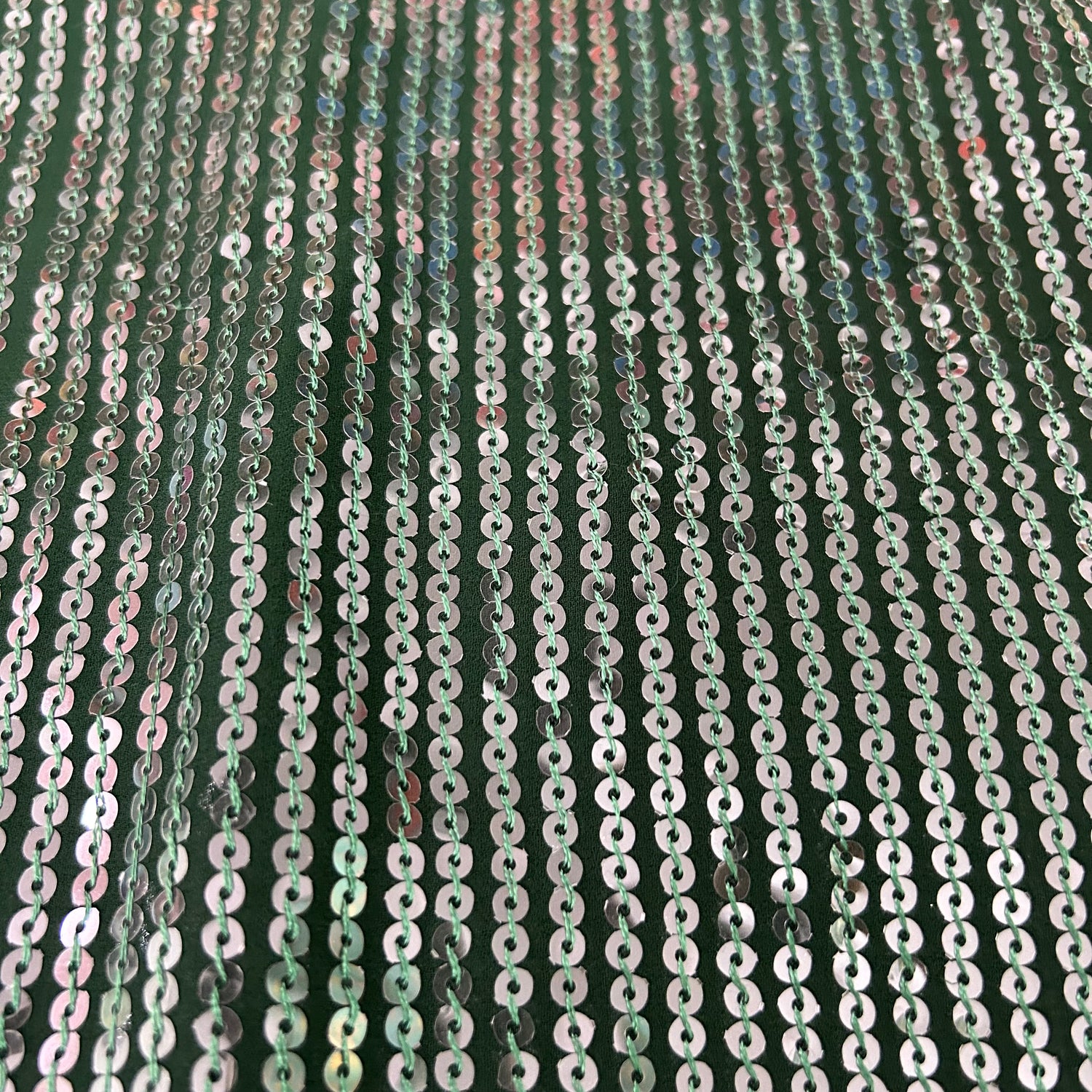 Pine Georgette With Sequin Work Fabric — view 2