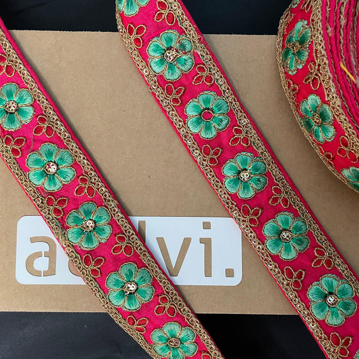 Embroidered Lace 9 Meters Roll — view 3